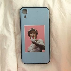 Blue/Pink Modern Musuem Statue Case (iPhone XR) 💓